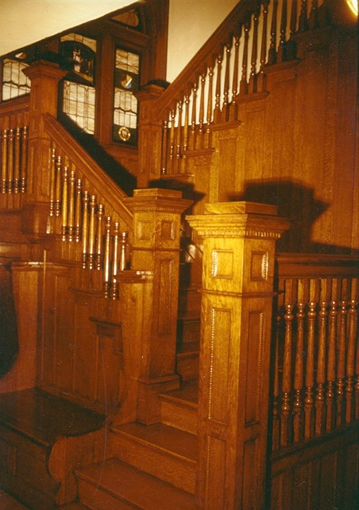 Bard Residence, main front stairway visible from the exterior.