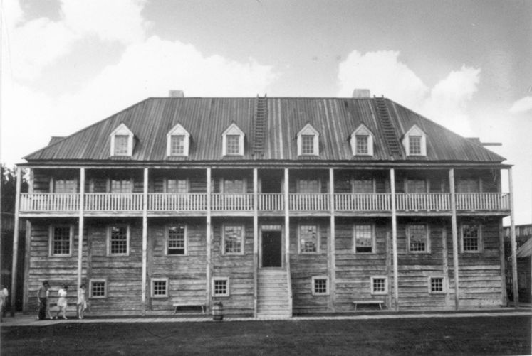 Big House at Fort Edmonton Park, 1975, front elevation.