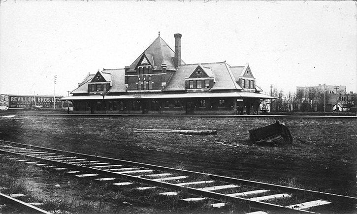 Canadian Northern Railway Station, circa 1913