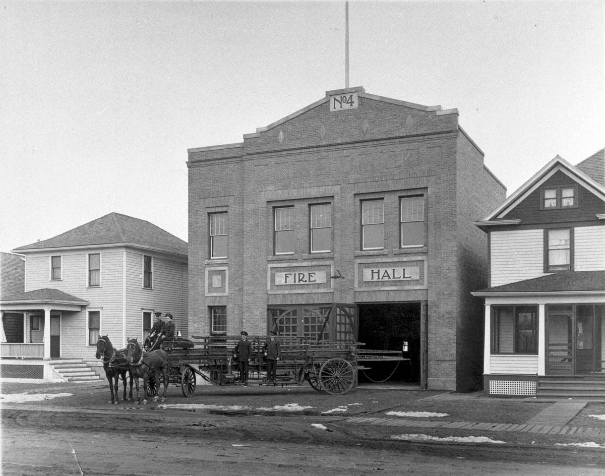 Exterior view of Firehall #4, City of Edmonton Archives EA-10-1002