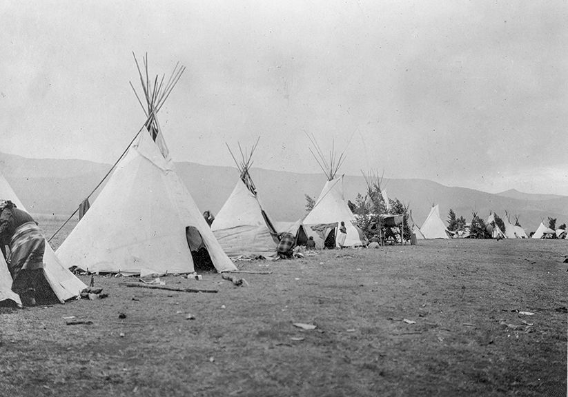 First Nations Camp, ca. 1905