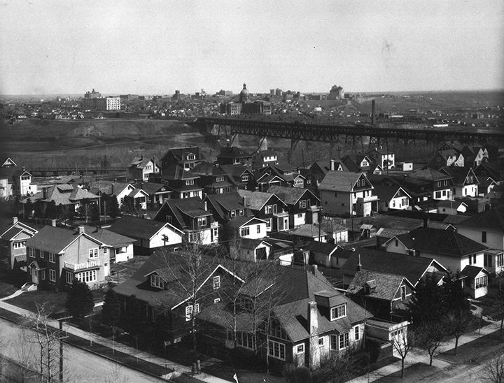 Photograph of Garneau neighbourhood taken in 1930.