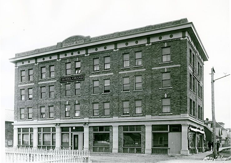Hagmann Block exterior view, showcasing its architectural features.