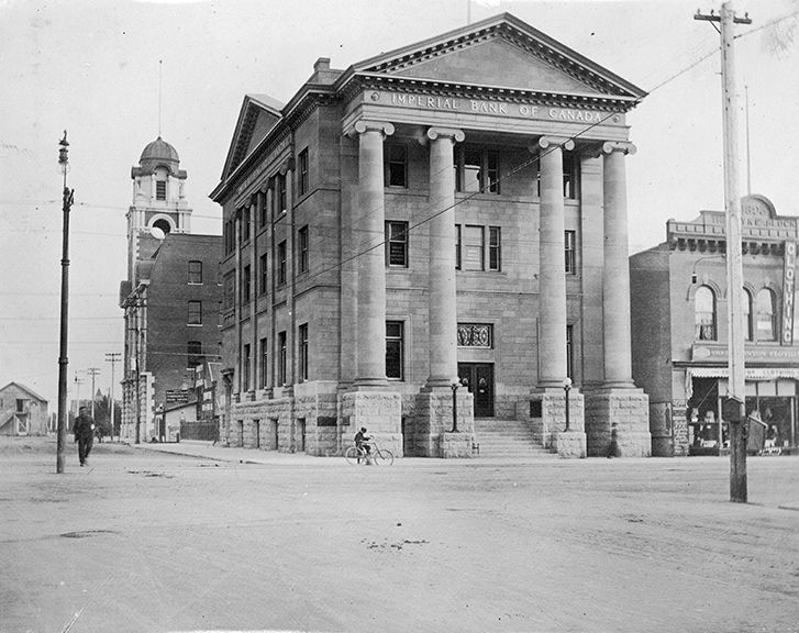 Exterior view of the Imperial Bank building.