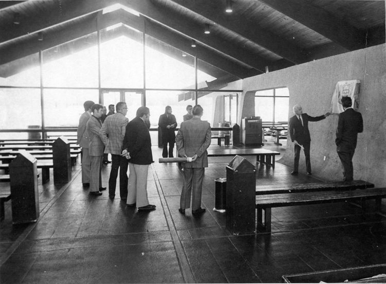 Interior view of the Mayfair Park Pavilion during its dedication ceremony. City of Edmonton Archives EA-20-801.