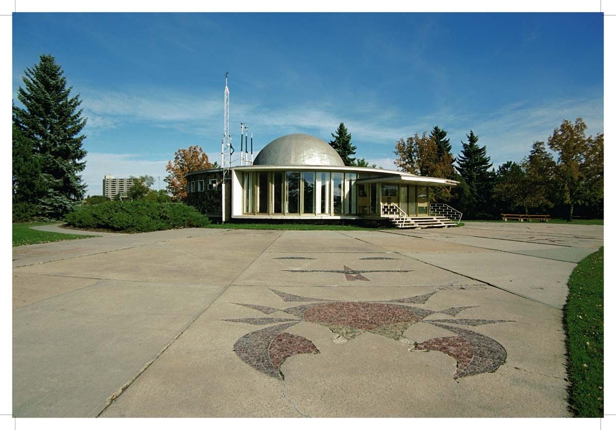 Edmonton's Queen Elizabeth Planetarium, 2008, side view. Photo by James Dow. Courtesy of COE Sustainable Development.