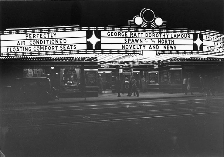 Renovated marquee, 1938