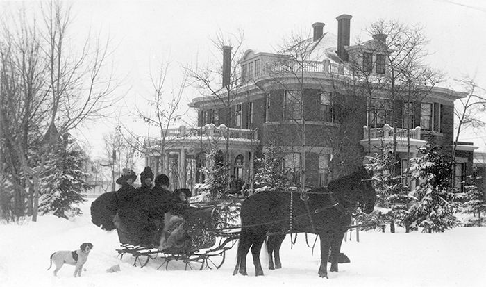 Exterior view of Secord House, a historical site in Edmonton.