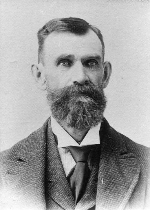 Sheriff W.S. Robertson in 1880, photographed in front of an exterior backdrop. City of Edmonton Archives EA-10-689-46.