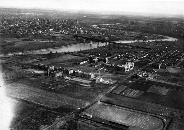 Aerial view of the University taken in 1929
