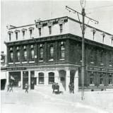 Exterior view of Gariepy Block, circa 1905