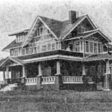 Exterior view of the Holgate Residence taken in 1913.