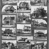 Photograph of residences taken in 1913, showcasing the architectural style of the era.