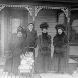 Exterior view of Sache House, built circa 1905 in Edmonton.