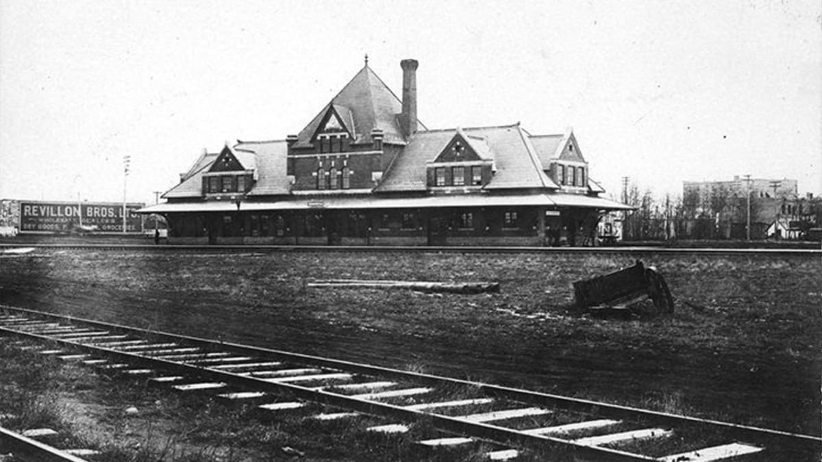 Canadian Northern Railway Station, circa 1913