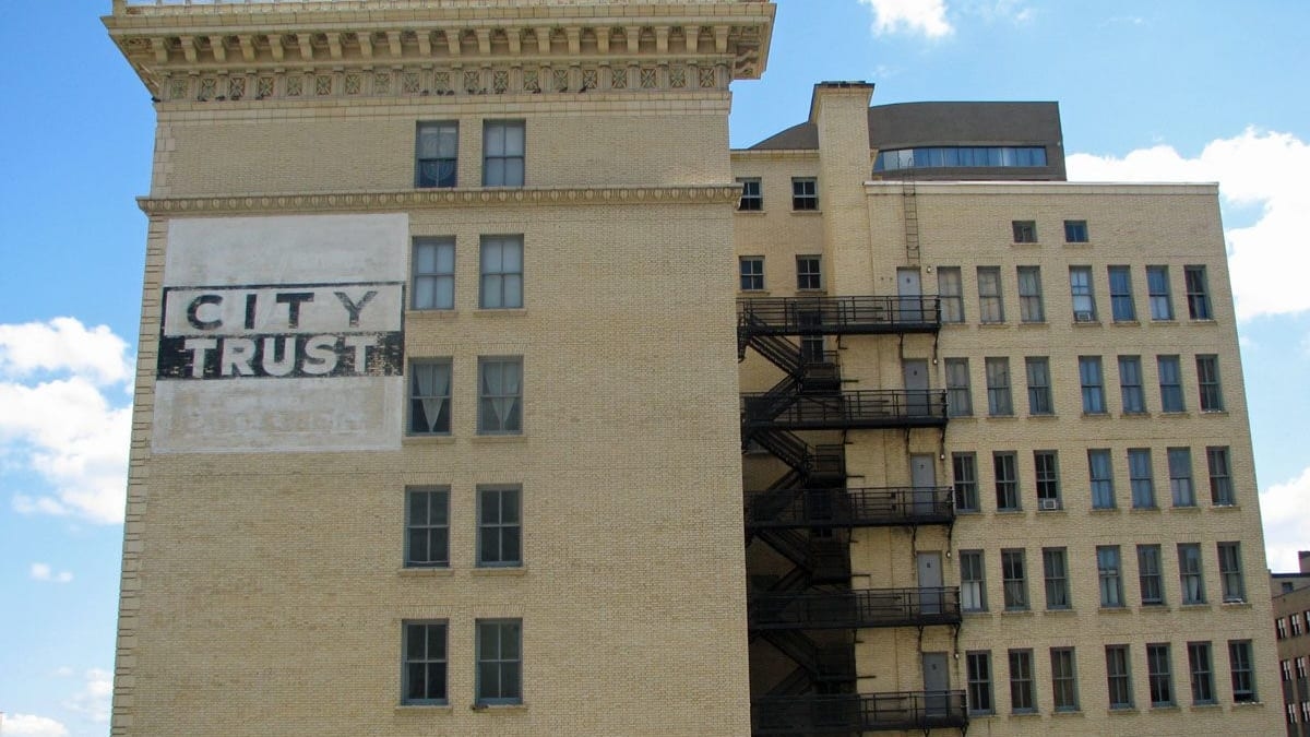Exterior view of the McLeod Building from the rear.
