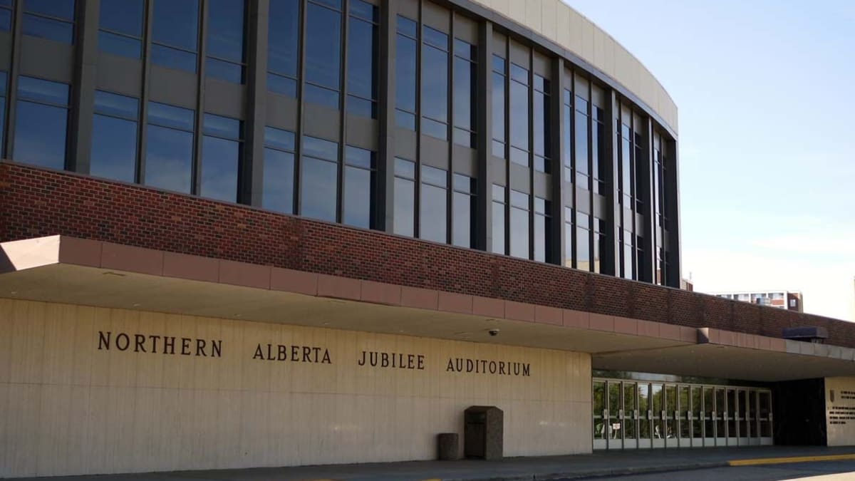 Northern Alberta Jubilee Auditorium, 2013, front elevation. Photo courtesy of Ann Hall.