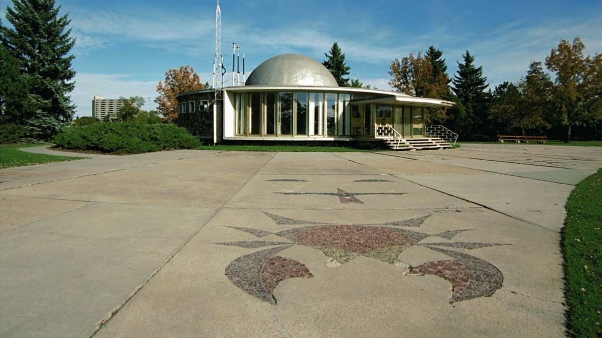Edmonton's Queen Elizabeth Planetarium, 2008, side view. Photo by James Dow. Courtesy of COE Sustainable Development.