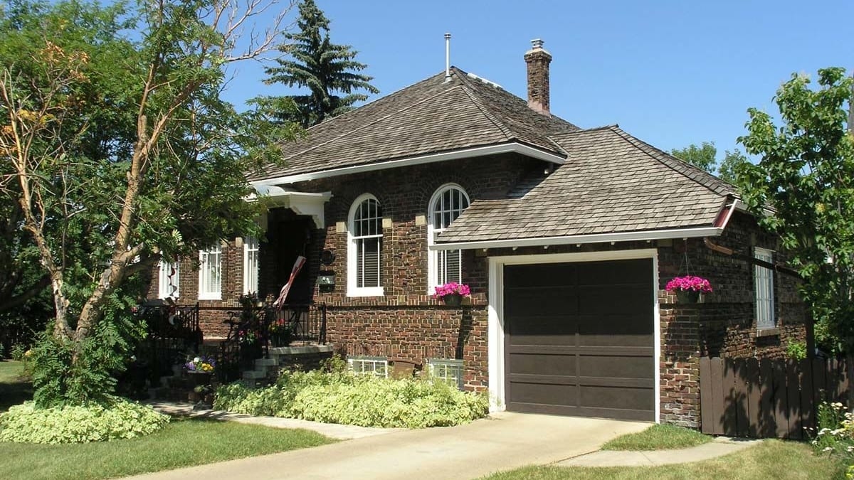Trudel Residence, 2006, front elevation. City of Edmonton Archives EA-792-496.