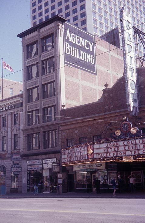 Exterior view of the Agency Building, circa 1972.