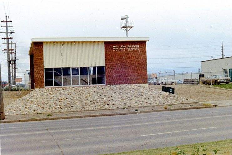 Exterior view of Argyll Substation in Edmonton.