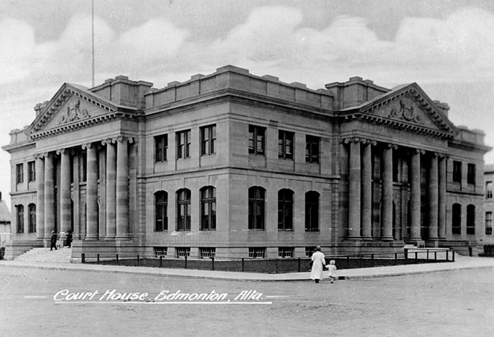 Exterior view of the Court House, Edmonton - 1912
