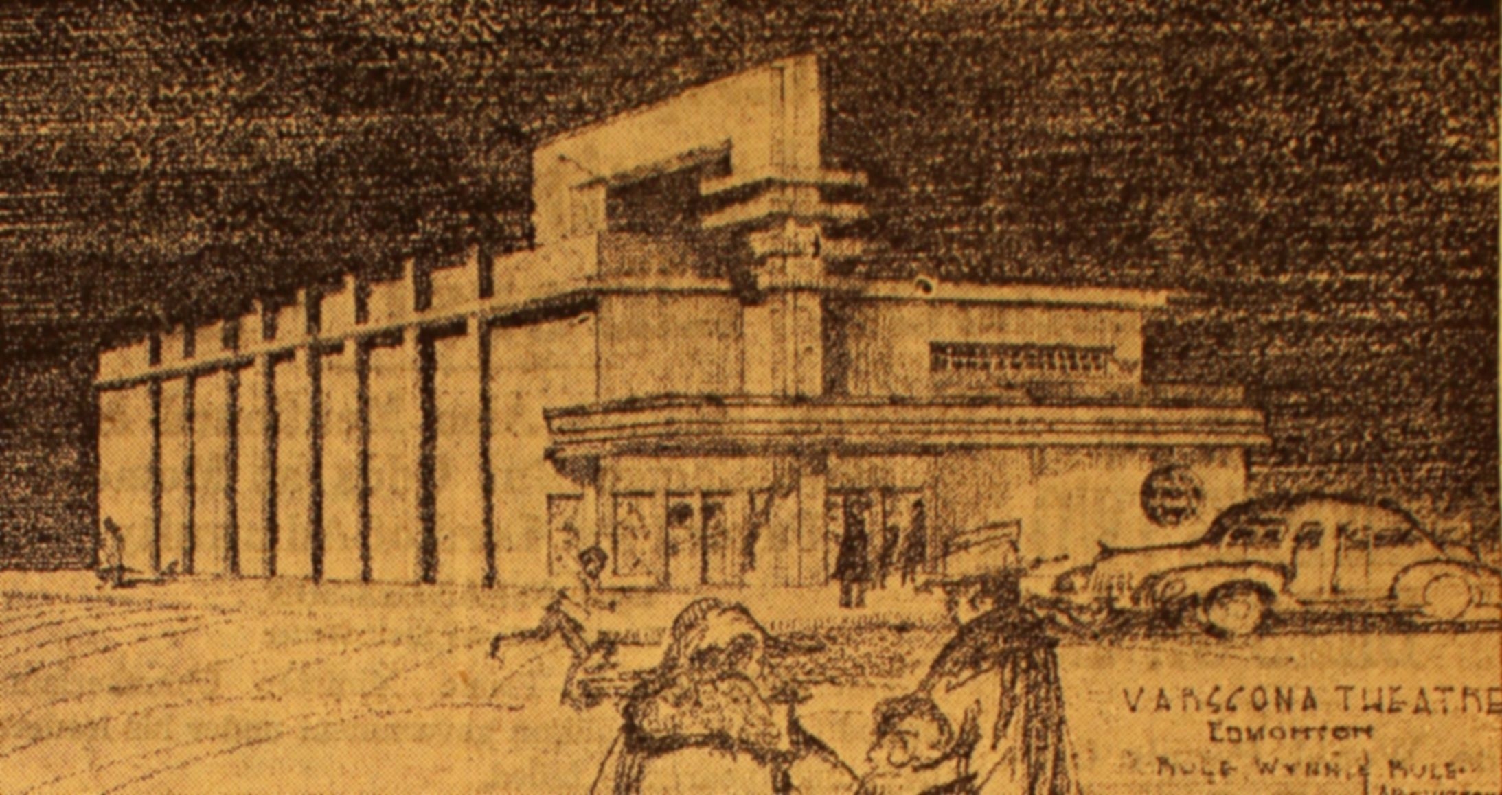 Photograph of the Varscona Theatre, as published in the Edmonton Bulletin on May 9, 1940.