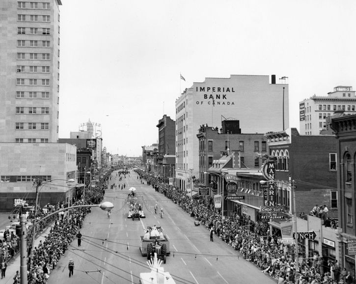 Edmonton Exhibition Parade, 1954.