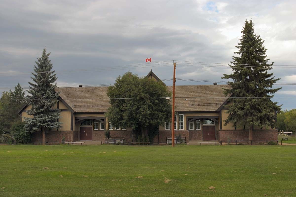 Exterior view of Glenora School, taken in 2013.