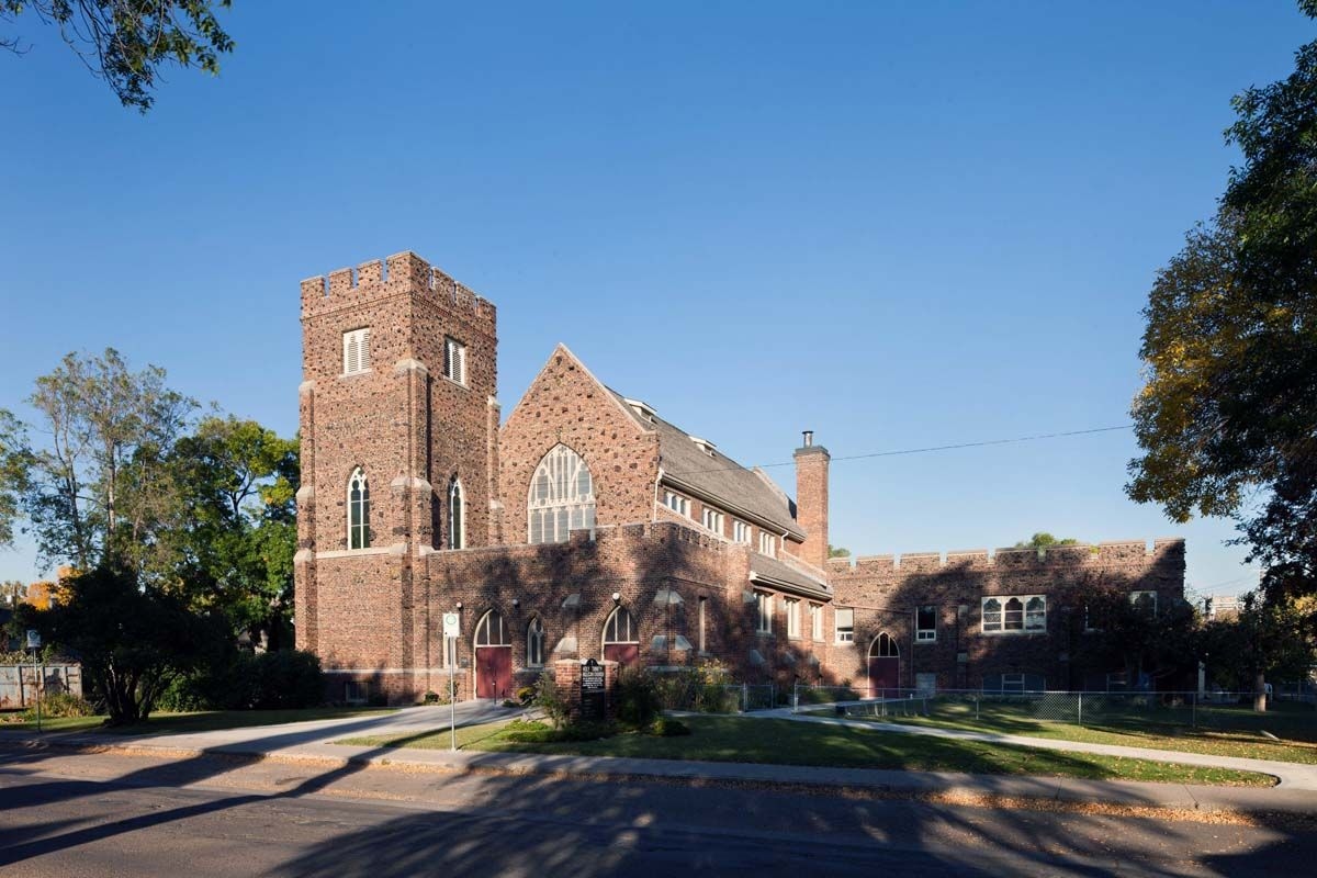 Front view of Holy Trinity Anglican Church, built in the early 20th century.