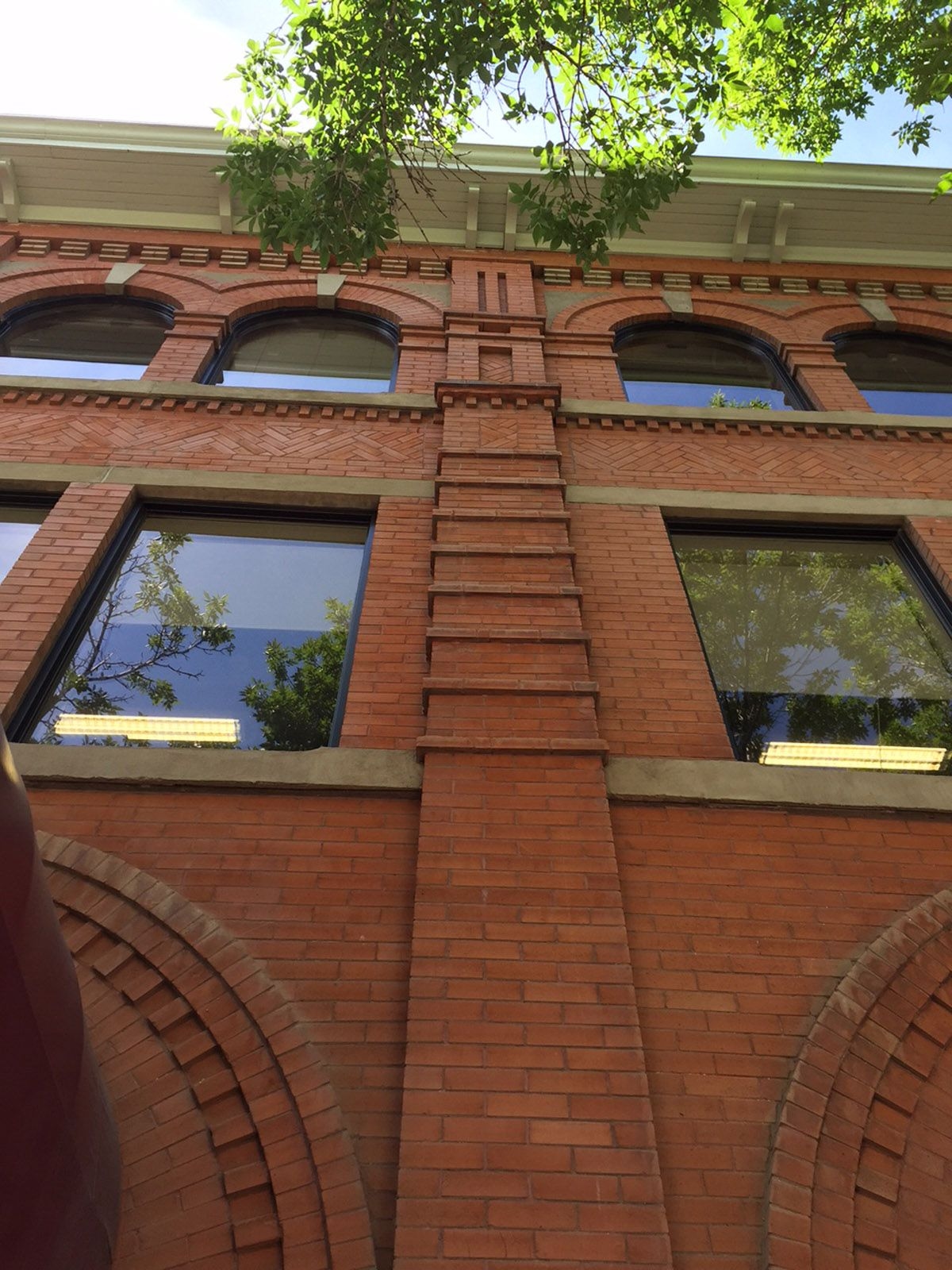 Detail of brickwork from the MacLean Block building, captured in 2015.