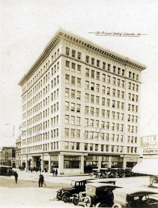 The McLeod Building, 1915, front elevation. City of Edmonton Archives EA-10-368.