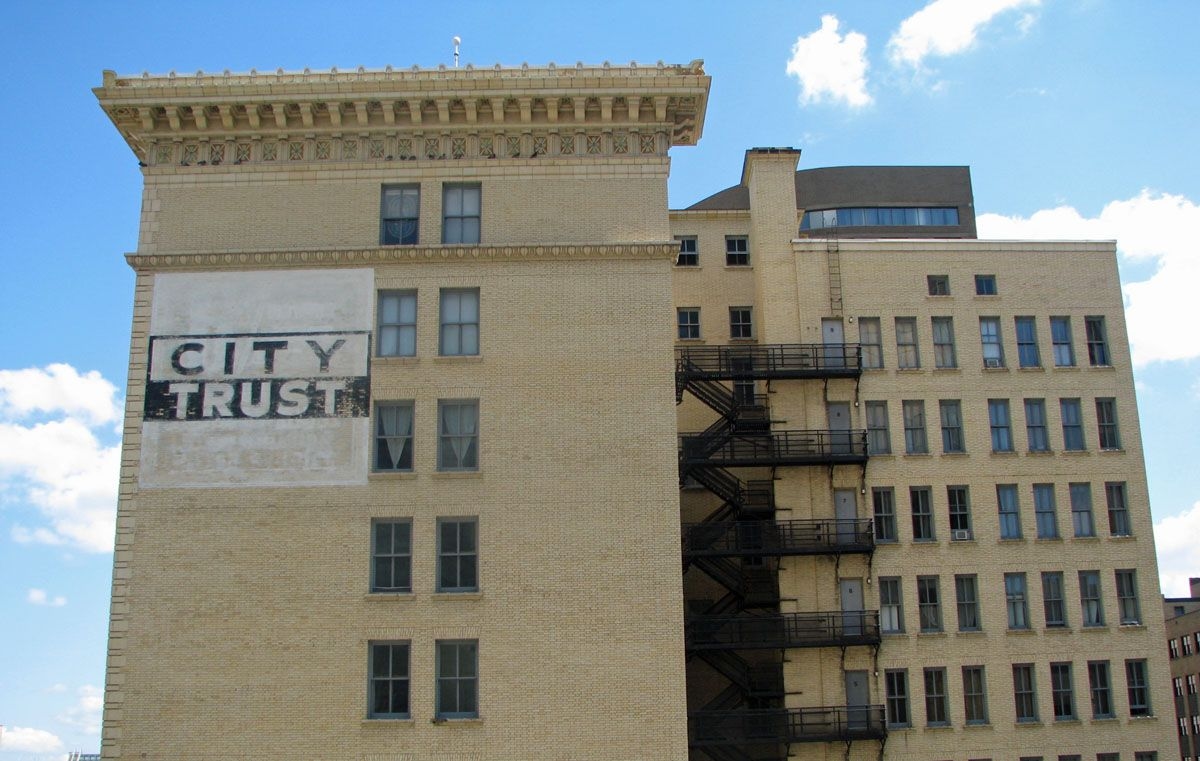 Exterior view of the McLeod Building from the rear.